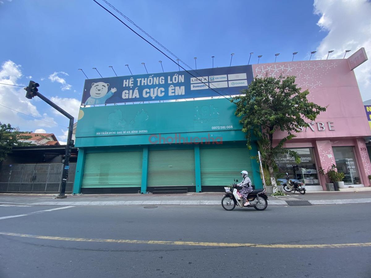 Cho Thuê Nhà Mặt Tiền số 369 Trần Hưng Đạo, Thành Phố Dĩ An, Tỉnh Bình Dương. Ngang 15m x 30m