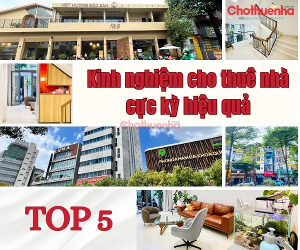 Bỏ túi 5 kinh nghiệm cho thuê nhà nhanh chóng và ít rủi ro