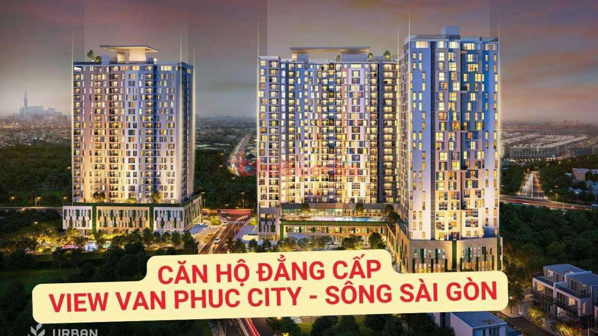 Cho thuê căn hộ 51m2-1PN-1WC ( 9tr/th ) #URBAN_GREEN ,đối diện #Vạn_Phúc_City , Lh 0932030061