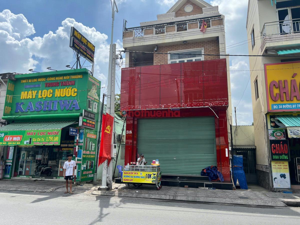 Cho thuê nhà mặt tiền 38 Đường Cách Mạng Tháng 8 ( DT745), Lái Thiêu, TP.Thuận An, Tỉnh Bình Dương