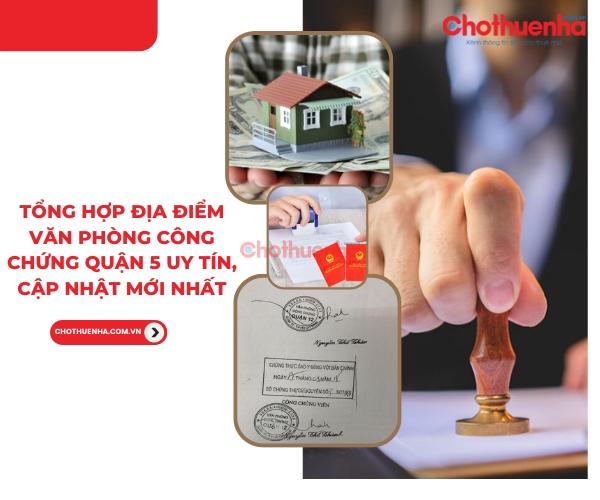 Danh sách các văn phòng công chứng Quận 5 uy tín