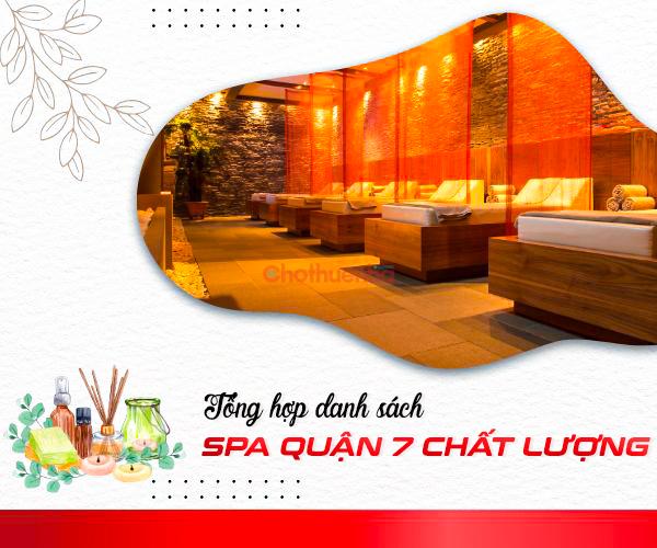Danh sách spa Quận 7 có dịch vụ làm đẹp và massage chất lượng