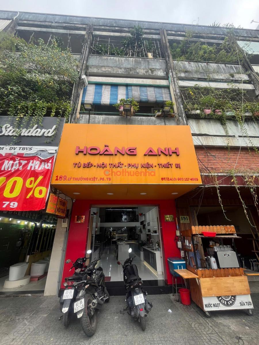 Cho thuê nguyên căn nhà mặt tiền 189 Lý Thường Kiệt