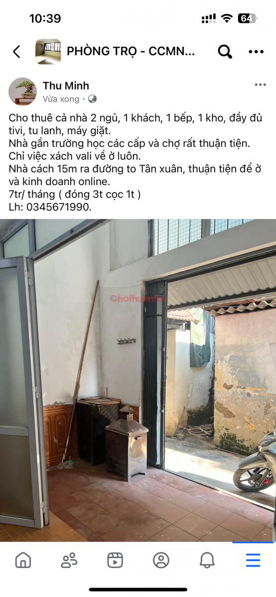 Cho thuê nhà, về ở ngay