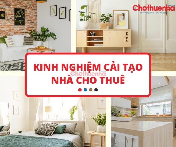 Kinh nghiệm cải tạo nhà cho thuê hiệu quả