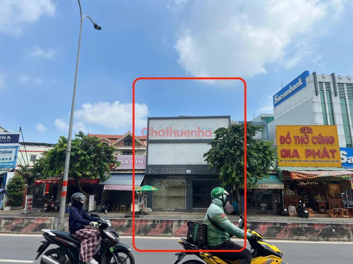 Cho Thuê Nhà Mặt Tiền 714-716 Lê Trọng Tấn, P.Bình Hưng Hoà, Quận Bình Tân. Ngang 8m x 25m