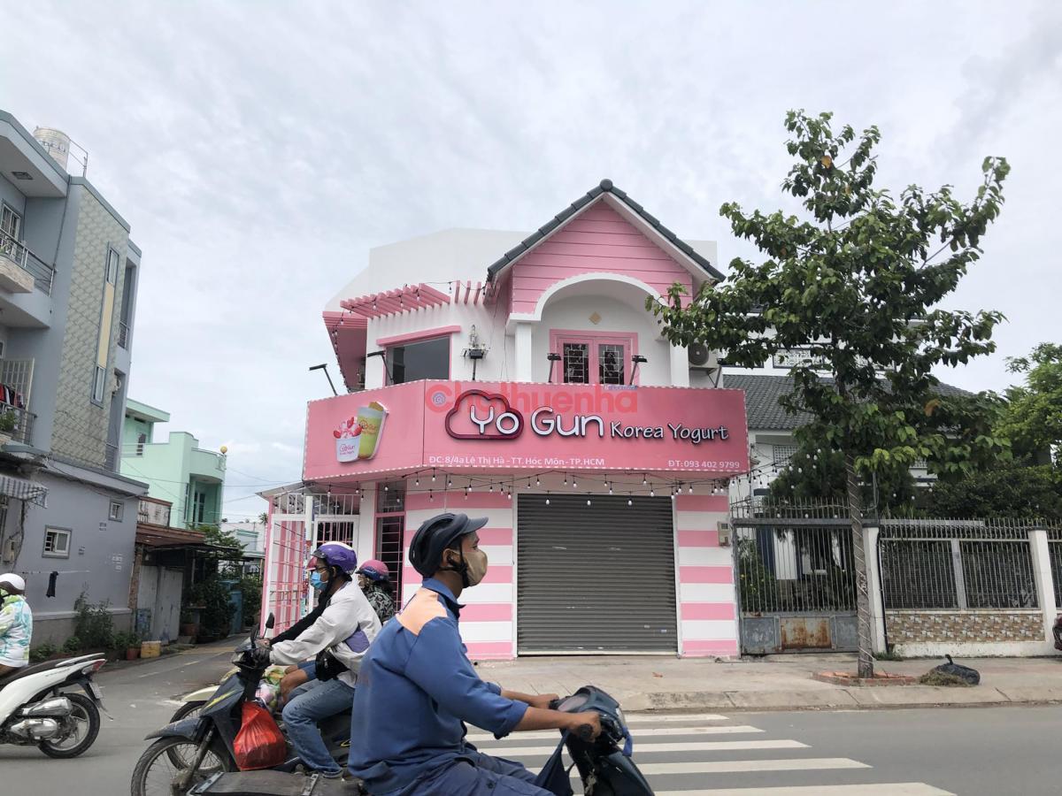 Cho Thuê Nhà GÓC 2 Mặt Tiền số 8/4A Lê Thị Hà, Thị Trấn Hóc Môn, Huyện Hóc Môn