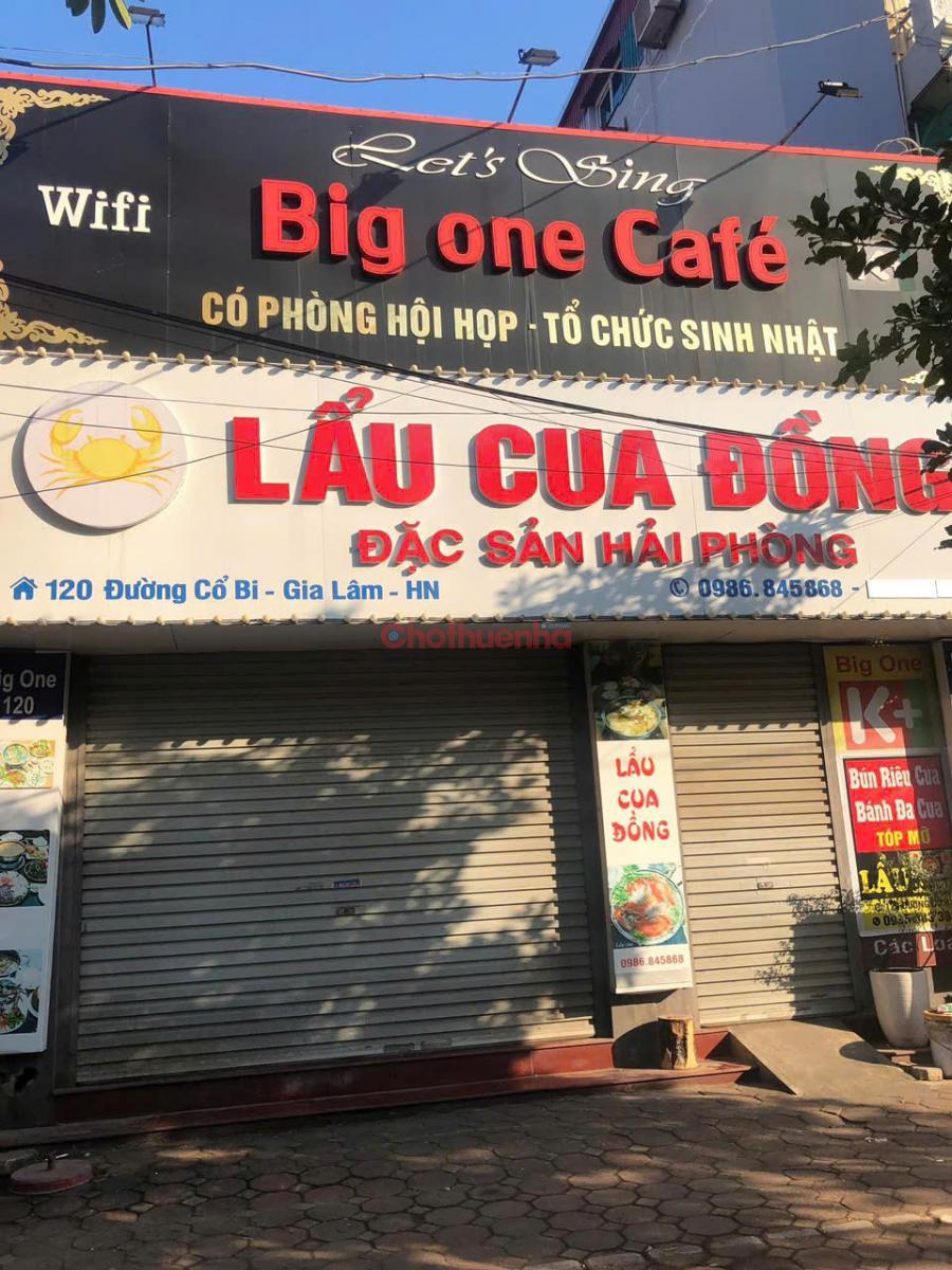 Cho thuê địa điểm kinh doanh 120m2 tại số nhà 120  đường Cổ Bi, xã Gia Lâm, TP Hà Nội