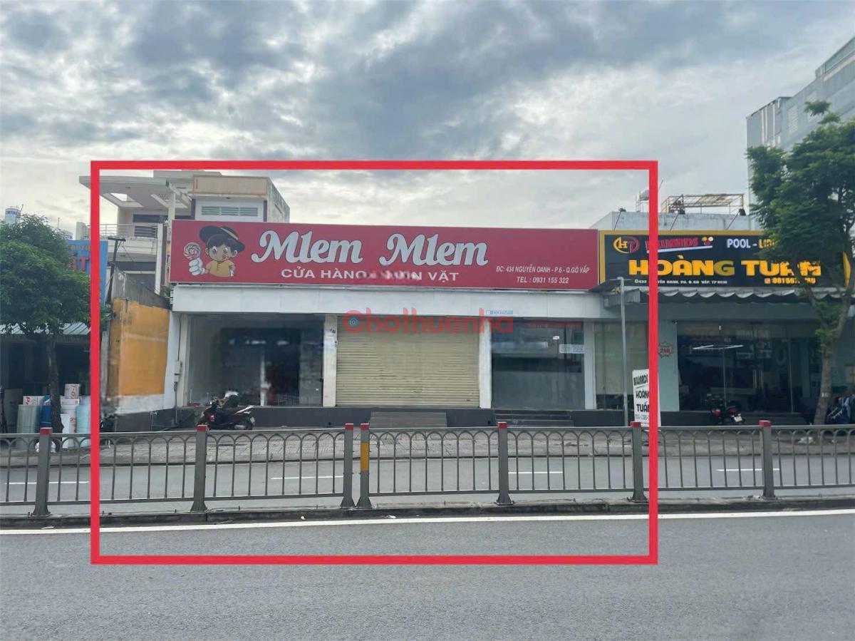 Cho thuê nhà mặt tiền 434 Nguyễn Oanh, Phường 6, Quận Gò Vấp. Diện tích ngang 16m x dài 32m