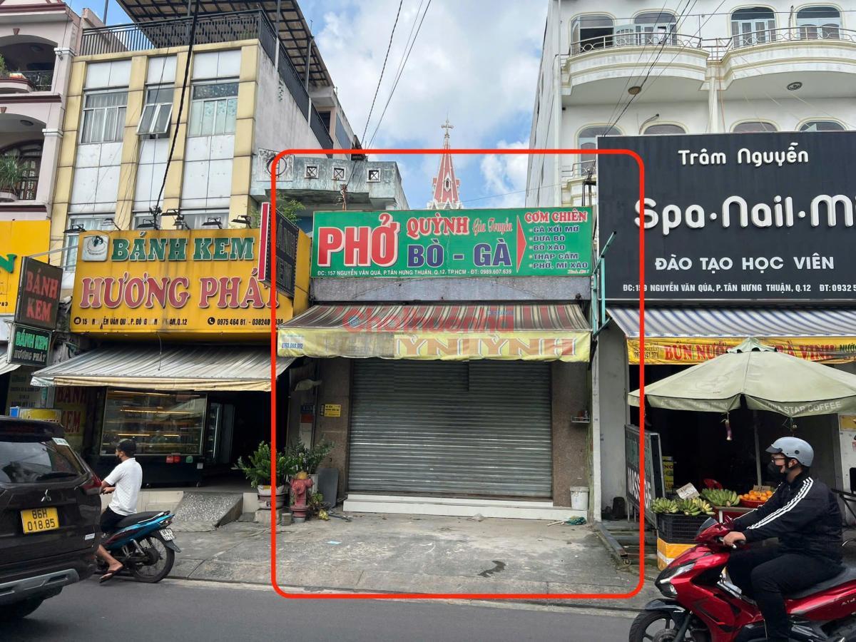 Cho Thuê Nhà Mặt Tiền 157 Nguyễn Văn Quá, P.Tân Hưng Thuận, Quận 12