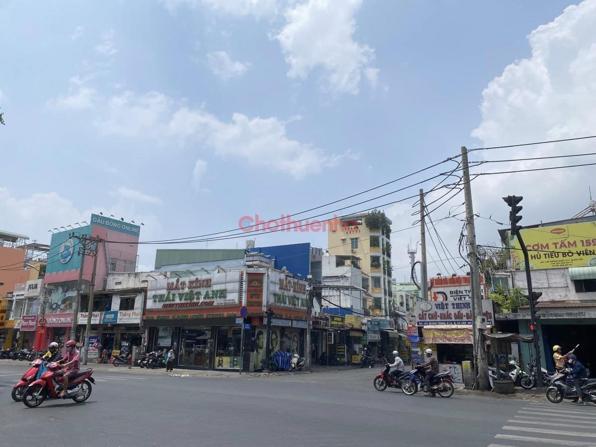 Cho Thuê Nhà GÓC 2 Mặt Tiền 575 Quang Trung + Thống Nhất, Phường 10, Quận Gò Vấp. Ngay Đèn Xanh Đèn Đỏ