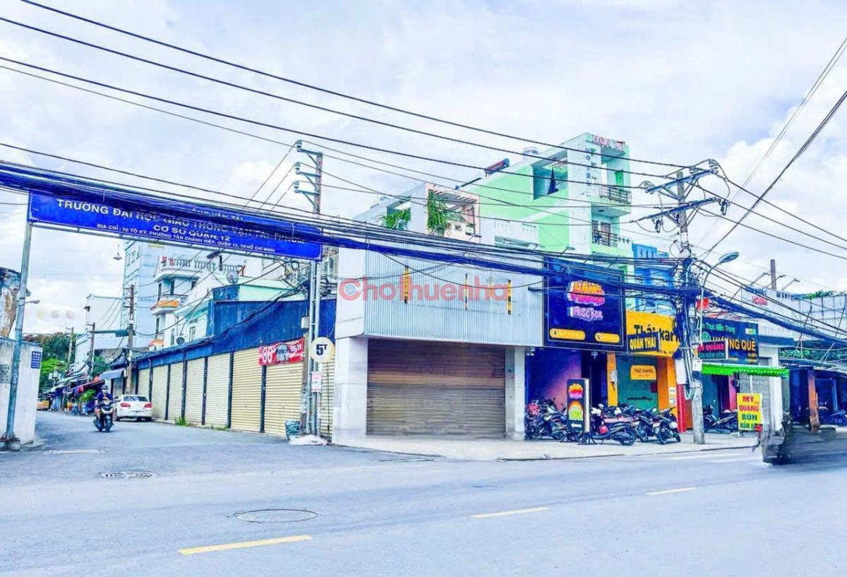 Cho Thuê Nhà GÓC 2 Mặt Tiền số 30 Tô Ký, Phường Tân Chánh Hiệp, Quận 12. Ngay Trường Đại Học