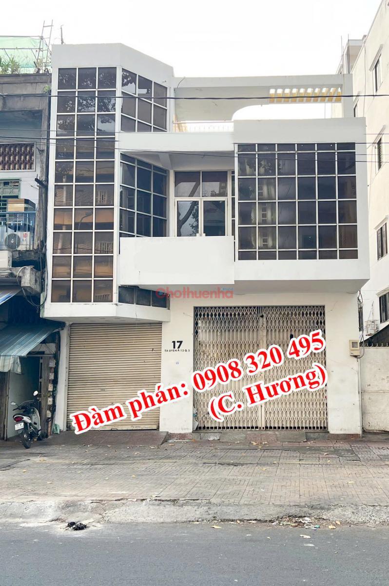 Nhà mặt tiền 17 Tạ Uyên, Phường 15, Quận 5 (chính chủ: 0908 320 495 Mrs. Hương)